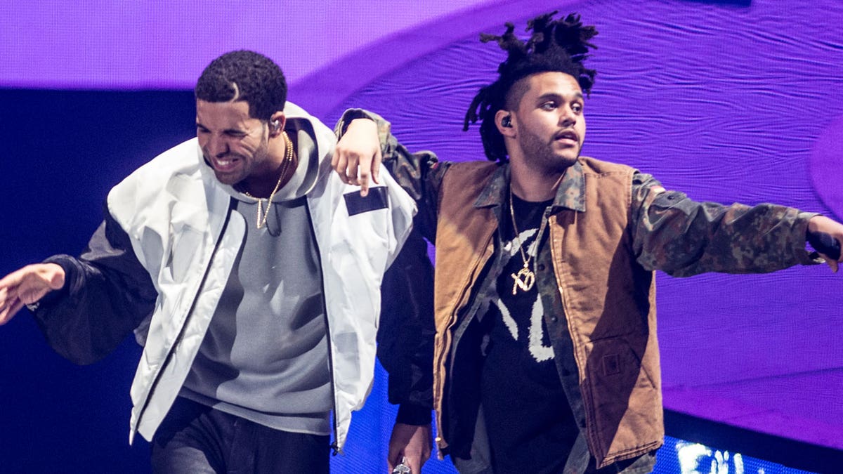 Drake and The Weeknd perform
