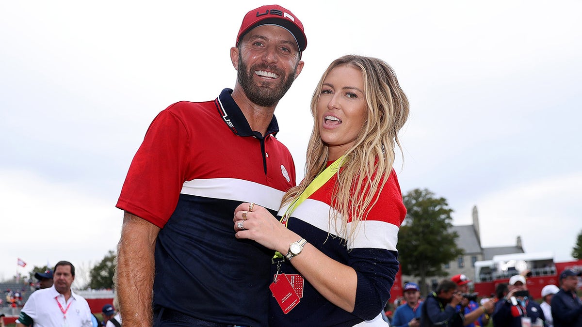 Paulina Gretzky and Dustin Johnson in Wisconsin