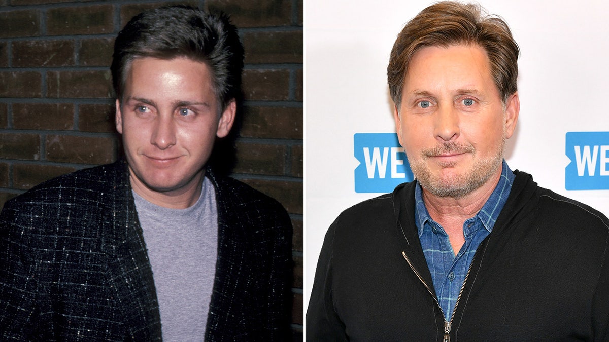 Emilio Estevez then and now split