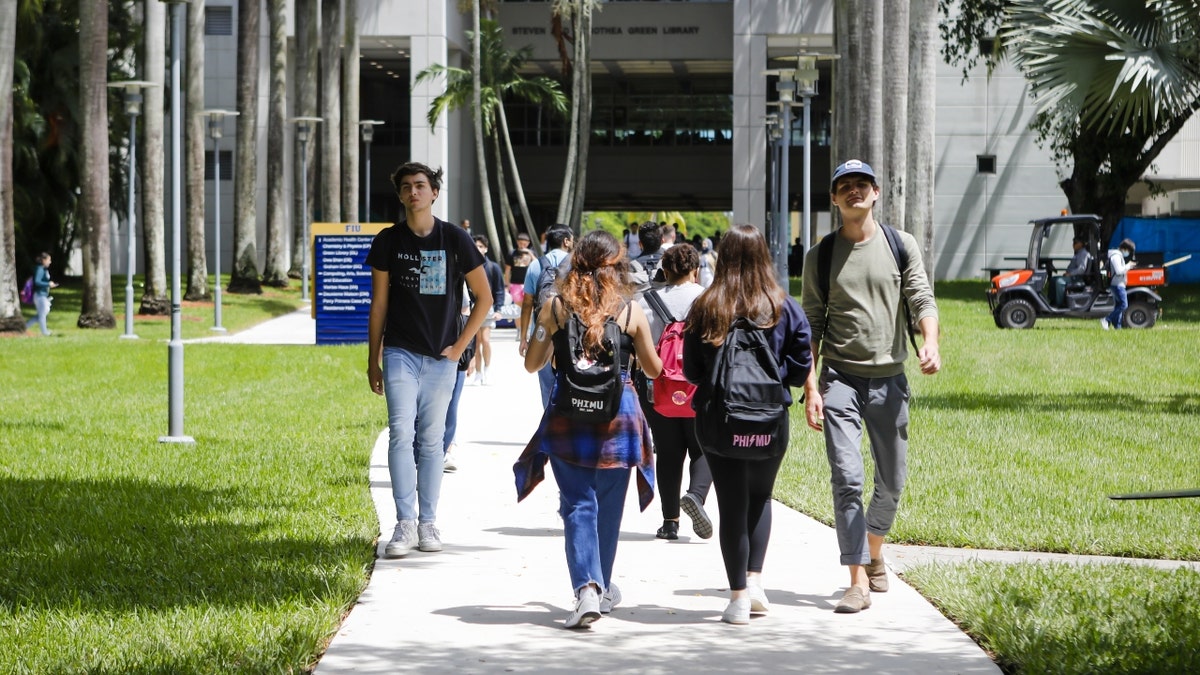 Students astatine Florida International University