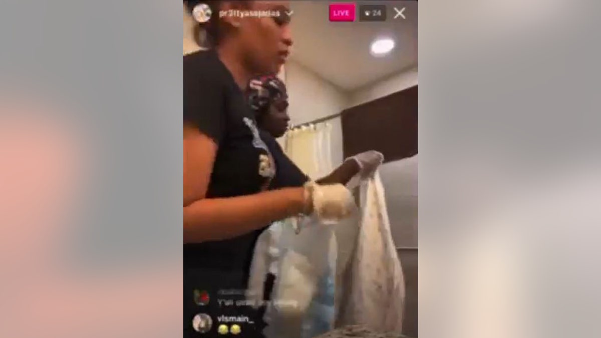 Screenshot of FL healthcare live stream elderly abuse