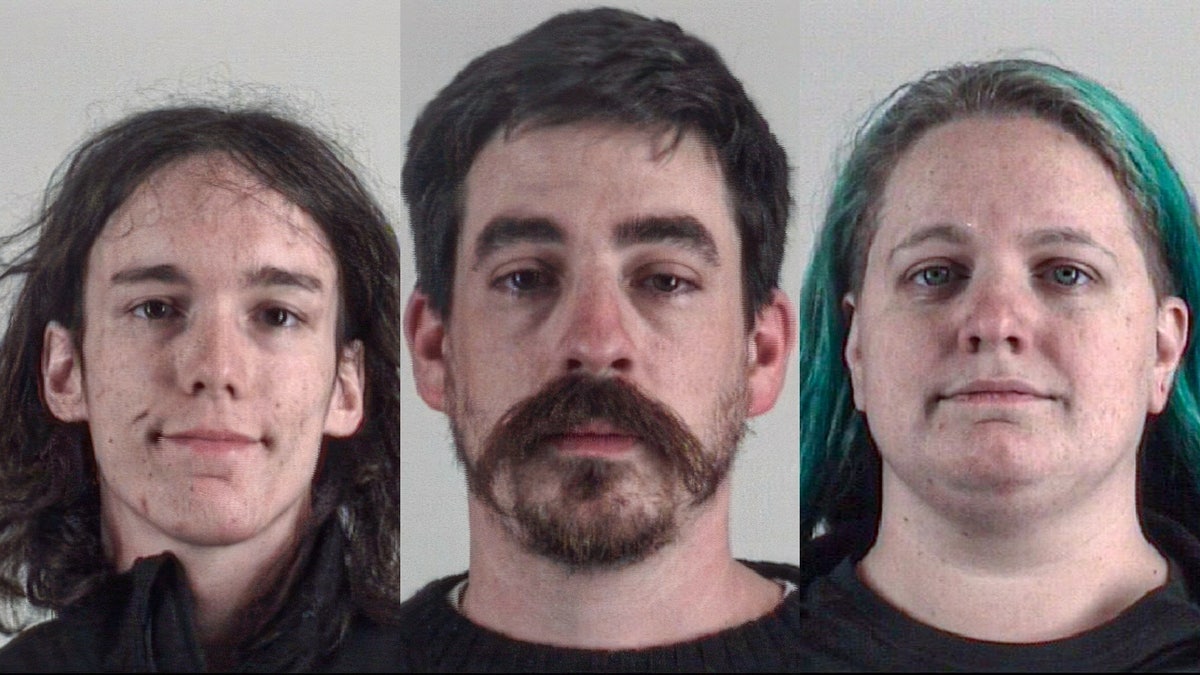 Mugshots of three people arrested at Fort Worth drag show protest