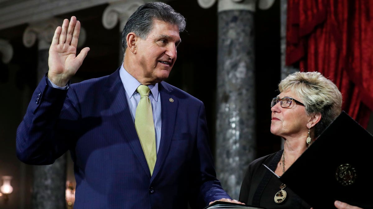 Democratic West Virginia Sen. Joe Manchin and wife Gayle Manchin