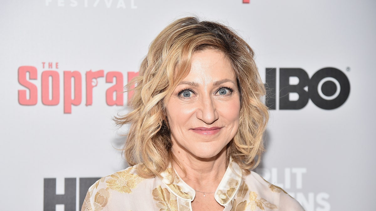 close up of smiling Edie Falco