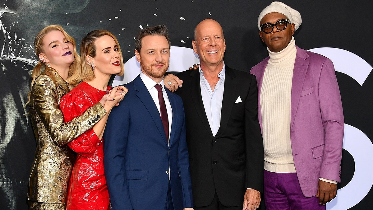The cast of "Glass" at the 2019 premiere in New York
