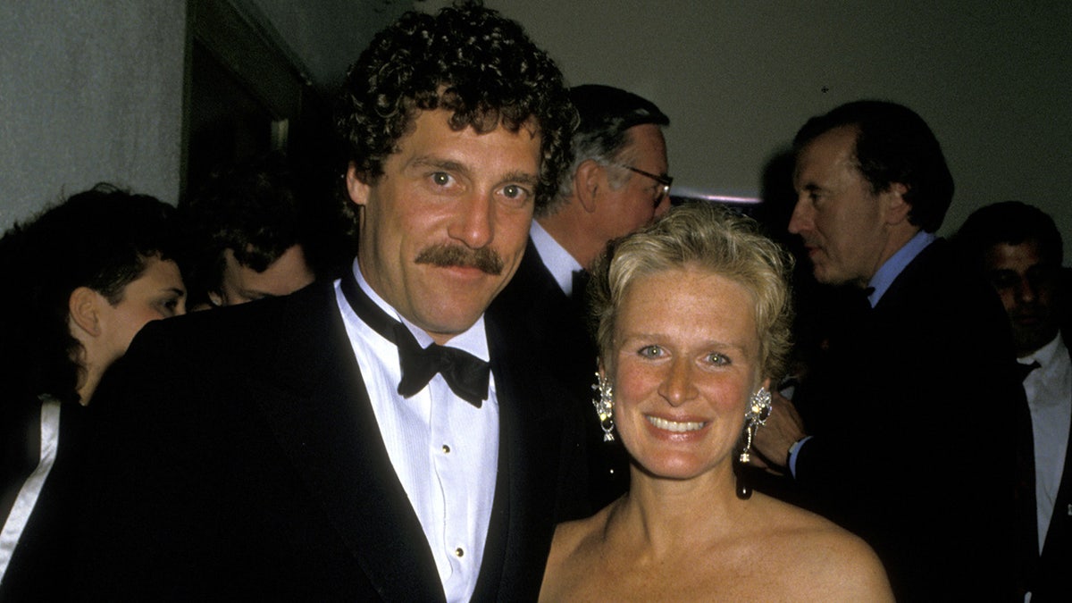 Glenn Close and John Starke at an Oscar's after party in 1988