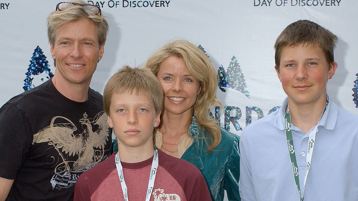 Jack Wagner and his kids at an event