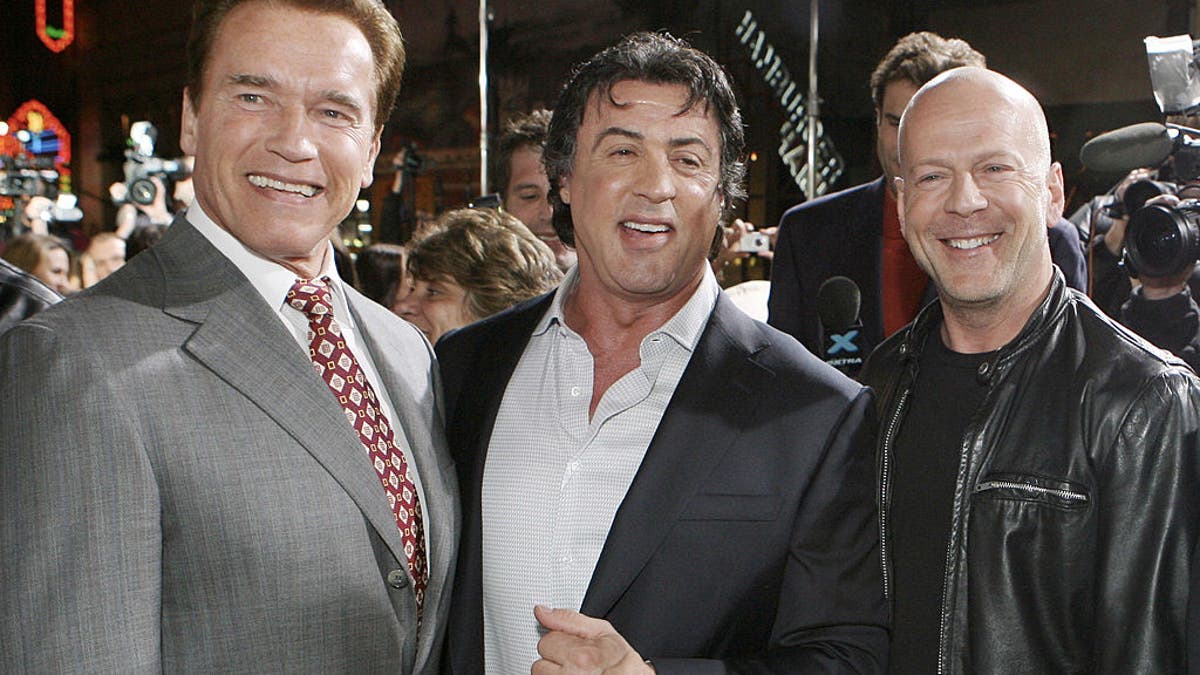 Gov. Arnold Schwarzenegger, Sylvester Stallone and Bruce Willis