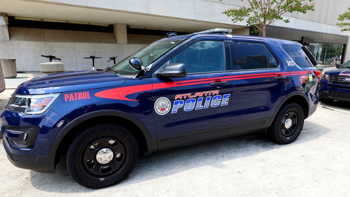 Exterior of Atlanta cop car