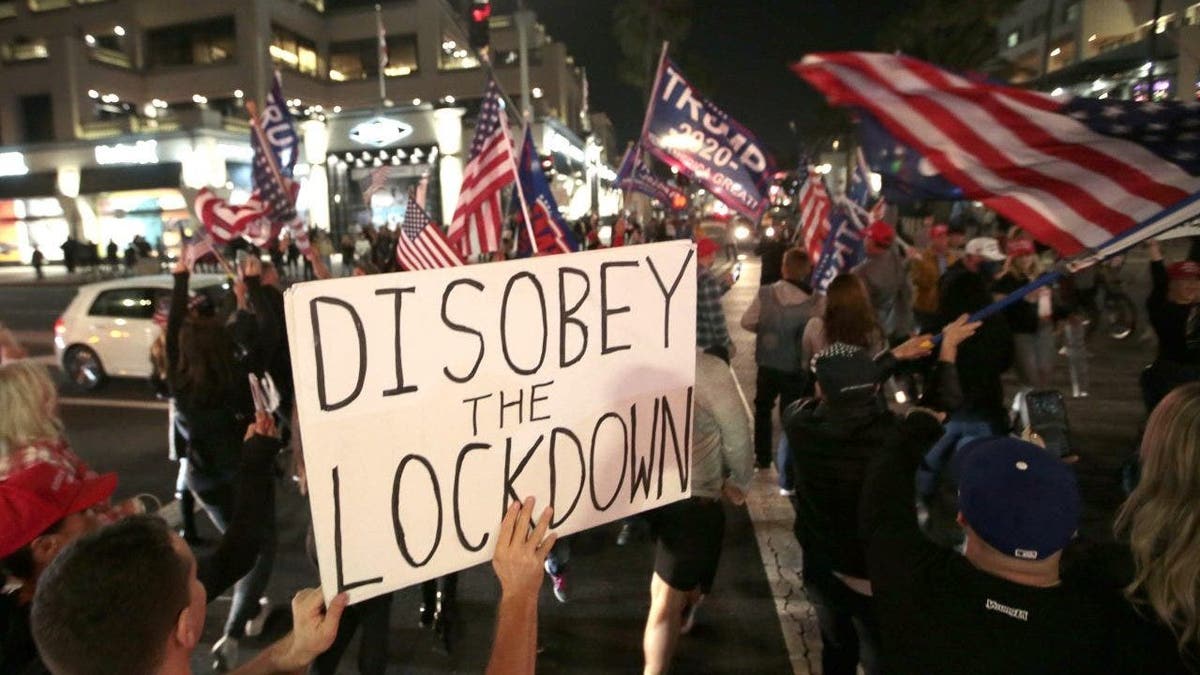 Disobey the Lockdown sign