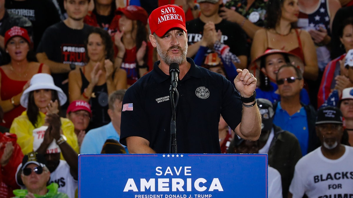 Greg Steube at a Trump rally