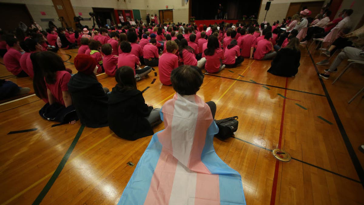 Student wears trans flag at school