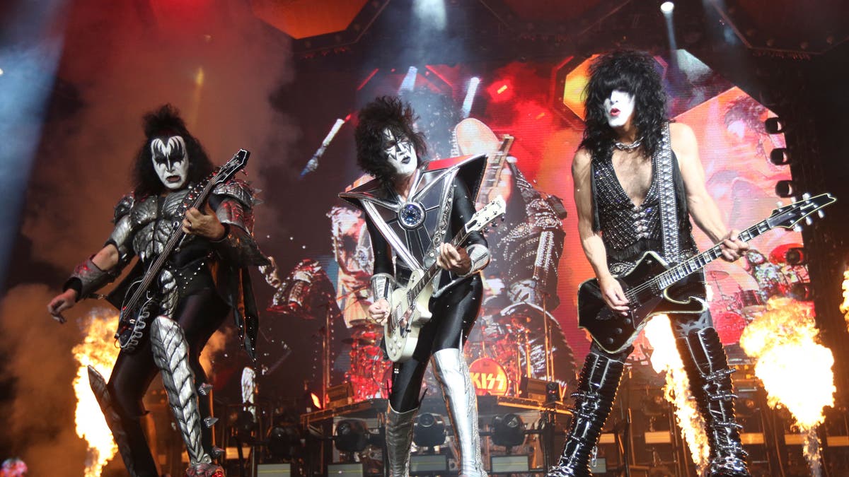 KISS rock band performing on tour