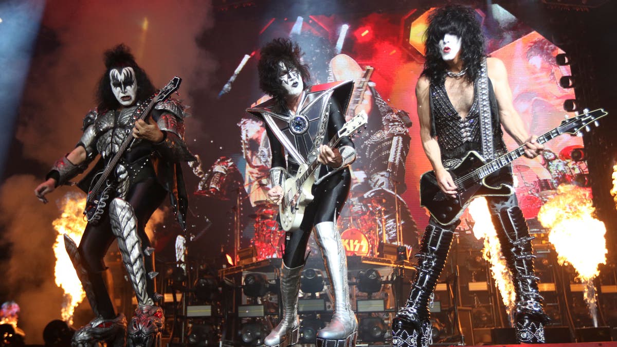 KISS rock band performing on tour