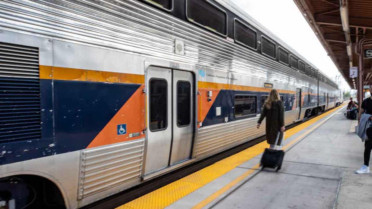 Amtrak train California