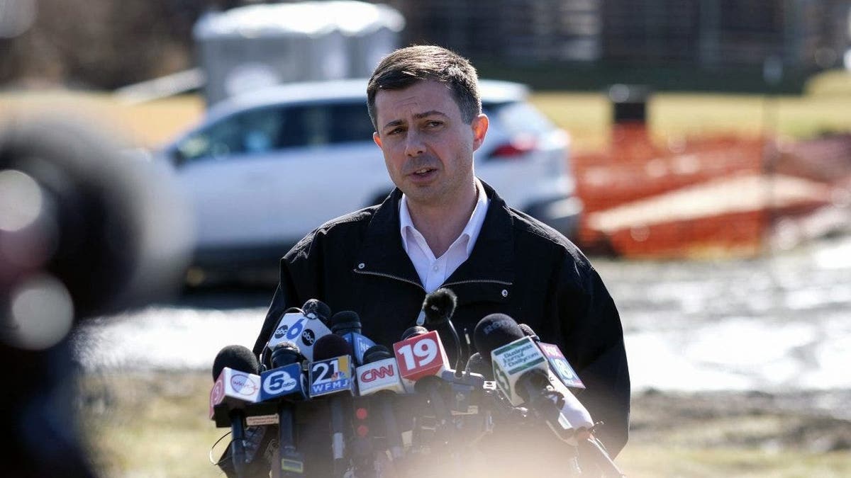 Pete Buttigieg at presser