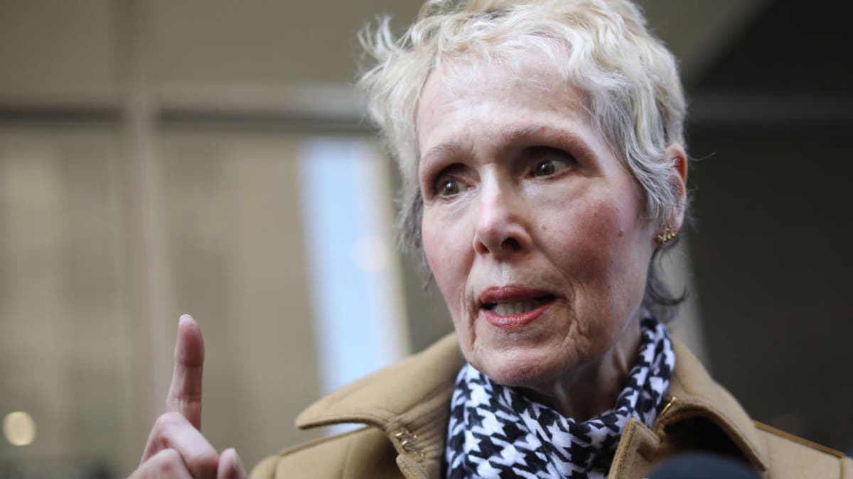E. Jean Carroll is seen outside State Supreme Court on March 4, 2020, in New York. Caroll is suing Donald Trump for defamation and sexual battery claims.