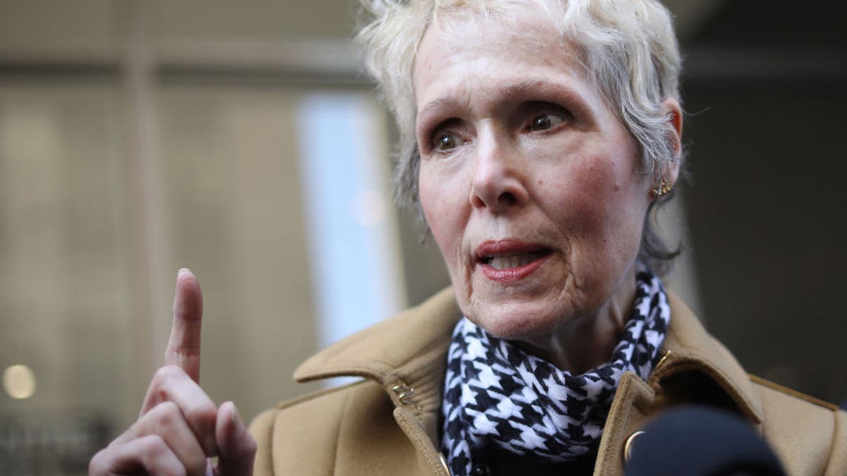 E. Jean Carroll is seen outside State Supreme Court on March 4, 2020, in New York. Caroll is suing Donald Trump for defamation and sexual battery claims.