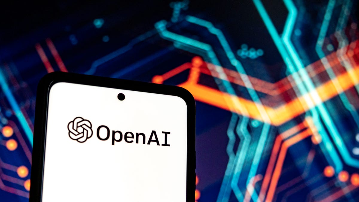 An illustrated depiction of a ChatGPT and OpenAI logo on a smartphone background