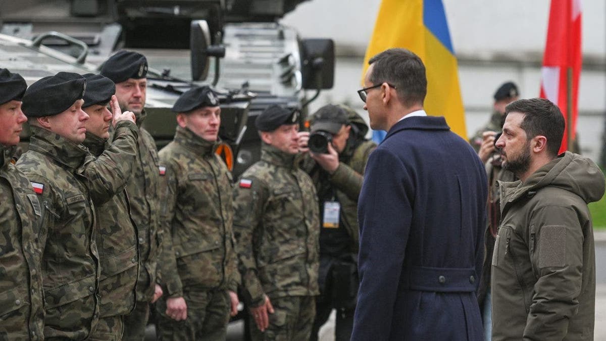 Polish prime minister with Ukraine President Zelenskyy in Warsaw