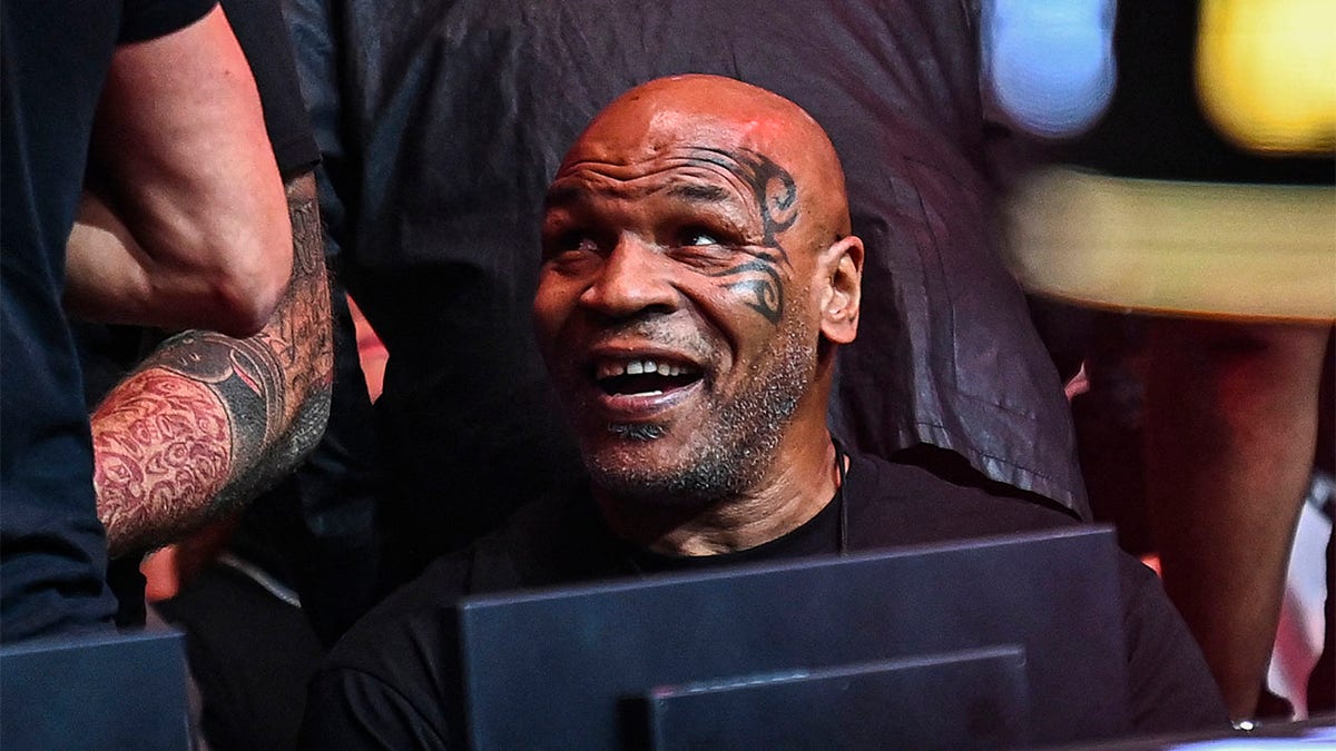 Mike Tyson attends a UFC match