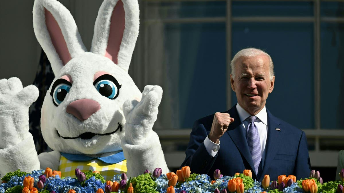 Biden and easter bunny