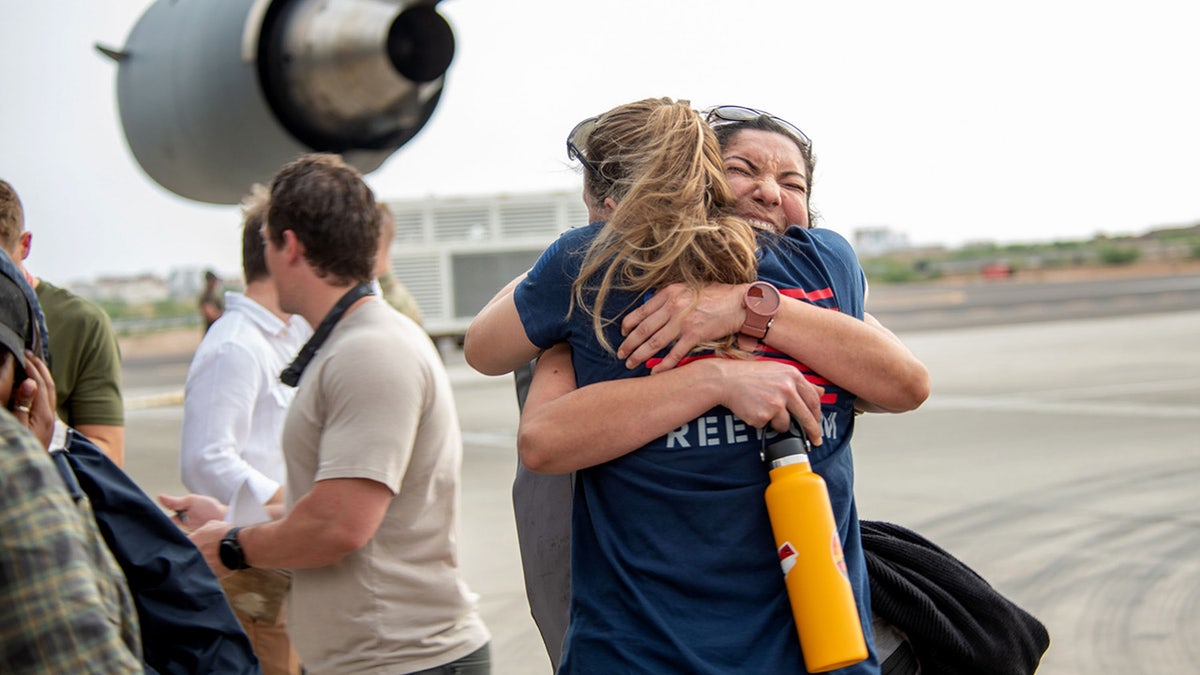 US evacuees from Sudan