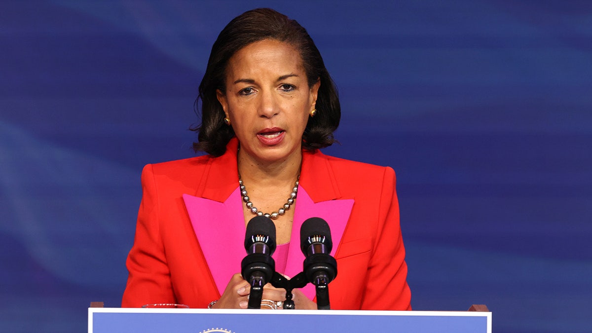 Susan Rice in orange 