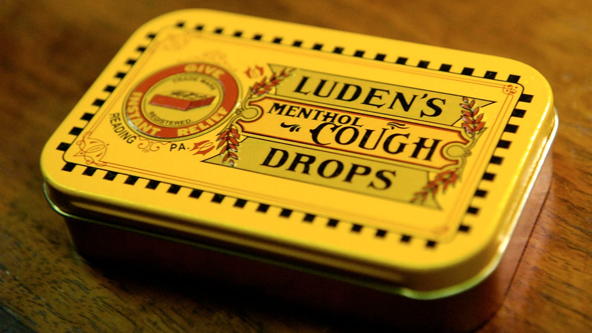 Luden's cough drop tin