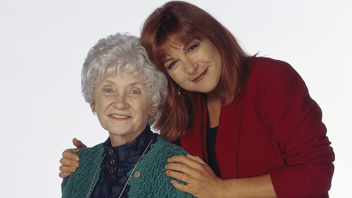 Dinah Manoff and Estelle Getty in a promo photo for "Empty Nest"