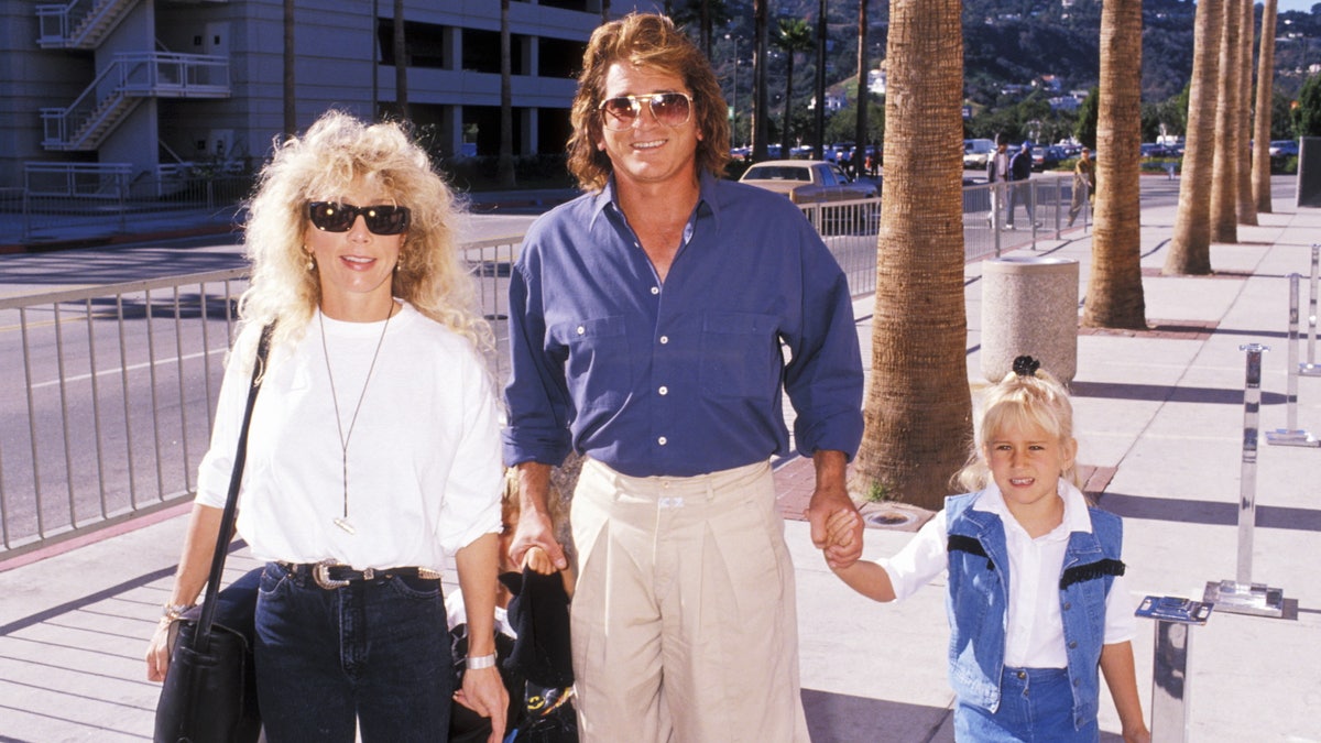 Michael, Cindy and Jennifer Landon