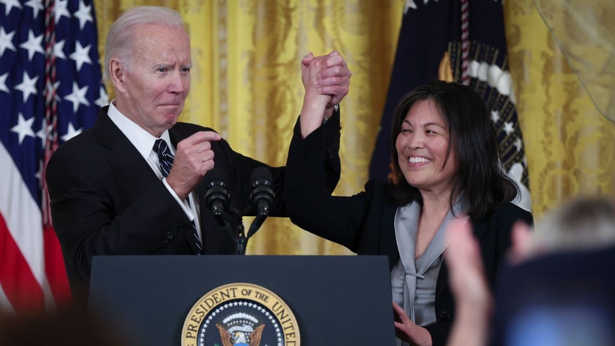 Joe Biden and Julie Su