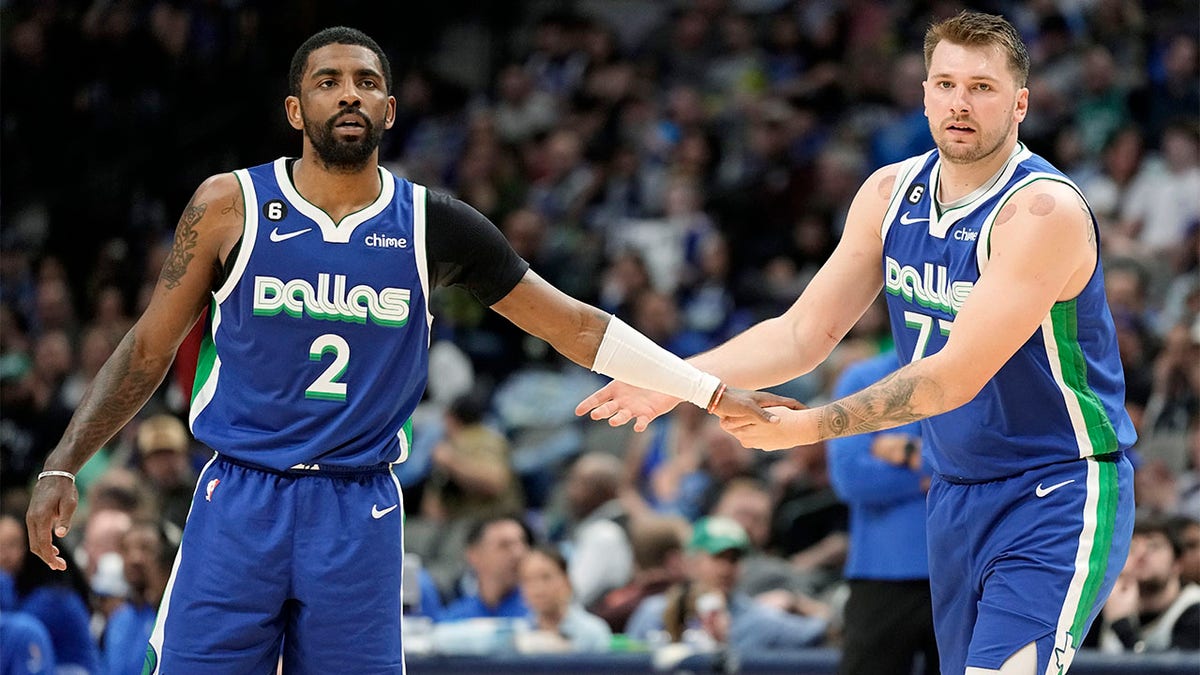 Kyrie Irving and Luka Doncic play against the Hornets