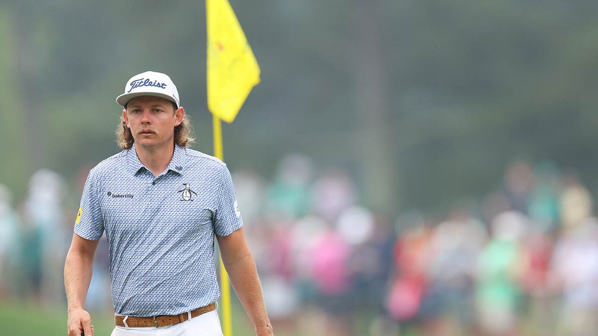 Cameron Smith walking at Augusta National