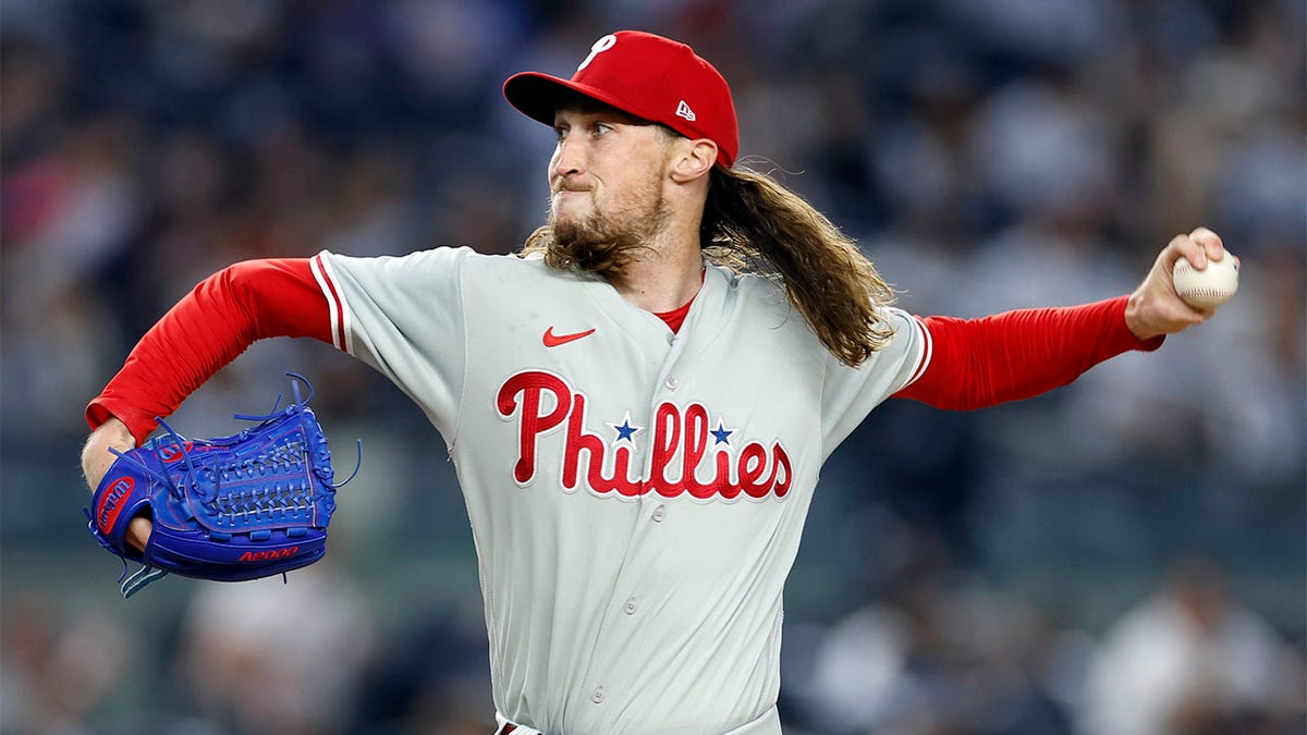 Matt Strahm pitches against the Yankees