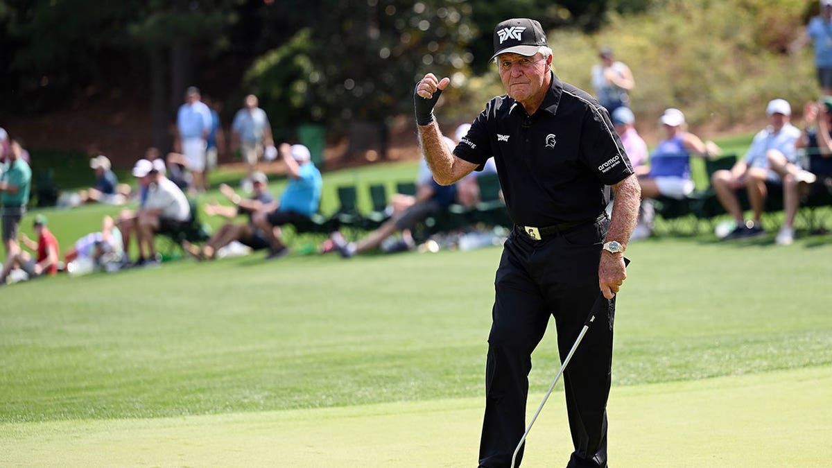 Gary Player at the Masters Par-3 contest