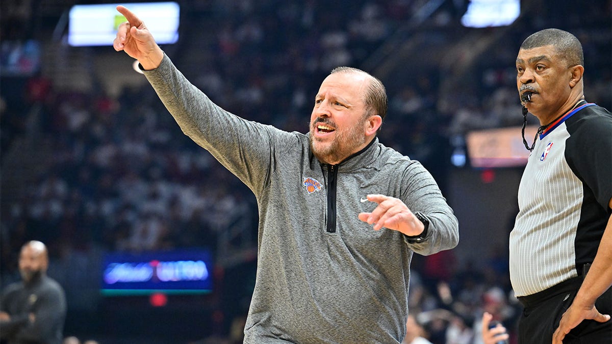 Tom Thibodeau yells during Game 2 of the NBA Playoffs