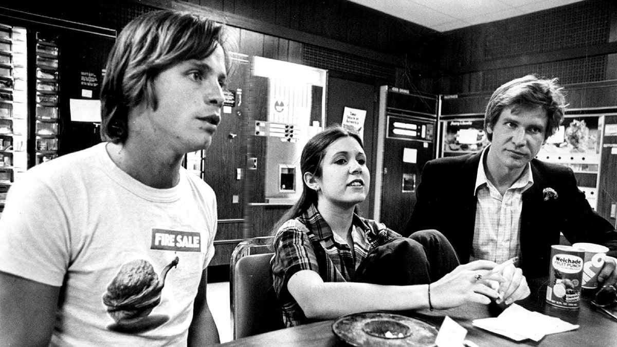 Mark Hamill, Carrie Fisher and Harrison Ford