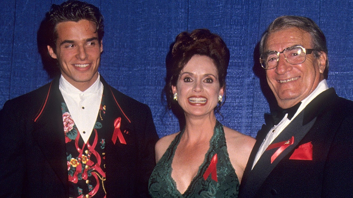 Antonio Sabato, Jr., actress Jacklyn Zeman and actor John Beradino at the 20th annual Daytime Emmy Awards