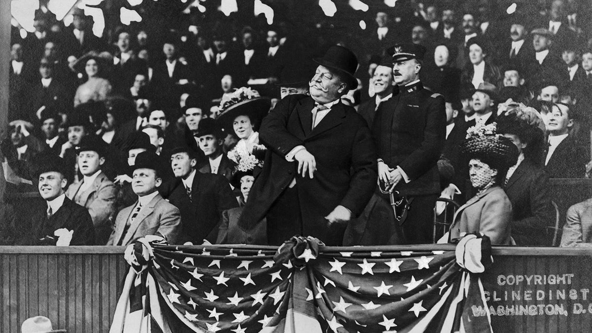 Pres Taft throws out first pitch at MLB game