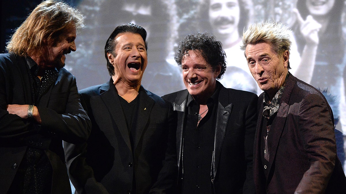 Journey at the band's rock and roll hall of fame induction
