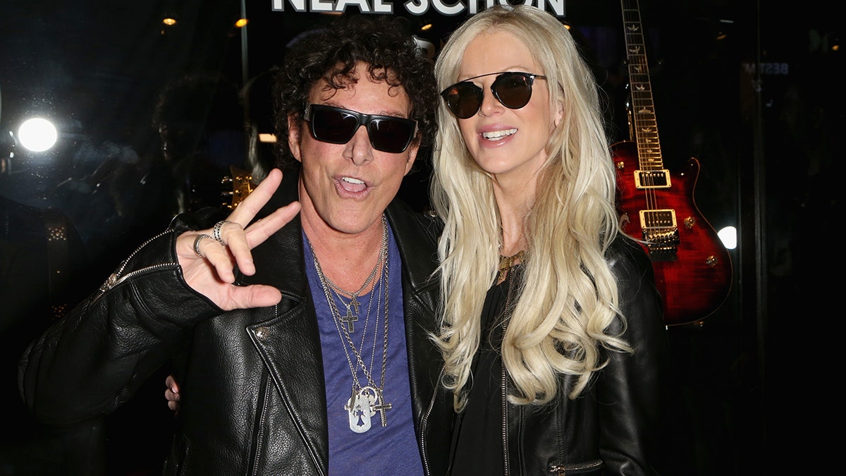 Neal Schon and his wife Michaele at the Hard Rock