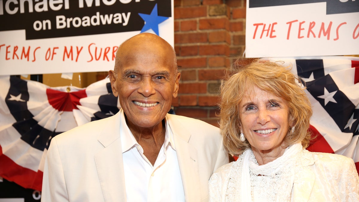 Harry Belafonte and his wife Pamela Frank