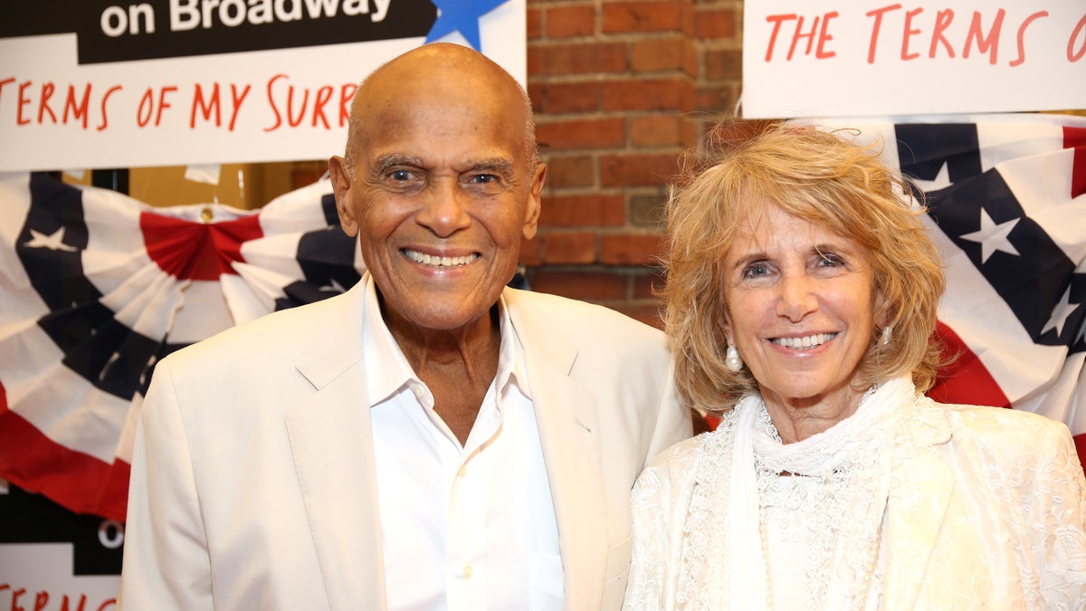 Harry Belafonte and his wife Pamela Frank