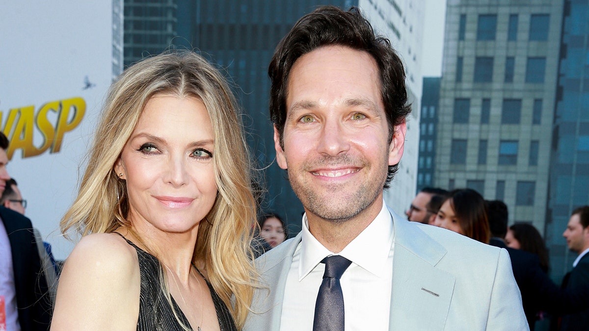 Michelle Pfeiffer and Paul Rudd at the premiere for "Ant-Man and the Wasp"