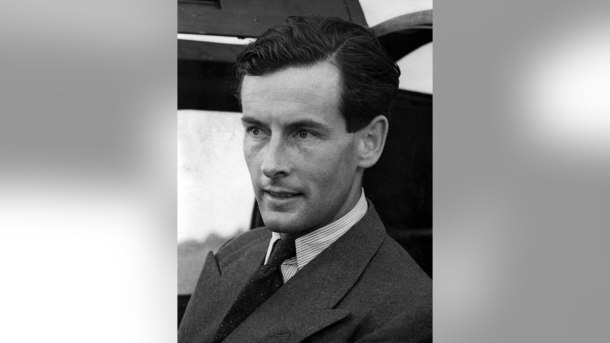 A close-up of Peter Townsend in a suit and tie