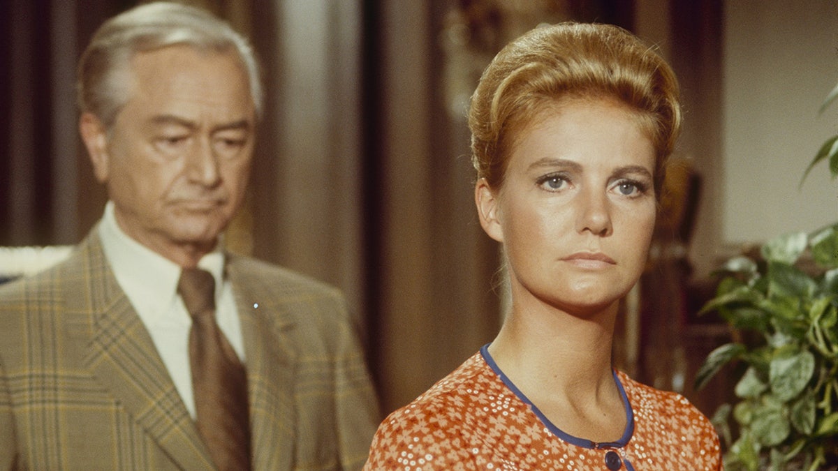 Sharon Acker appearing with Robert Young in a scene