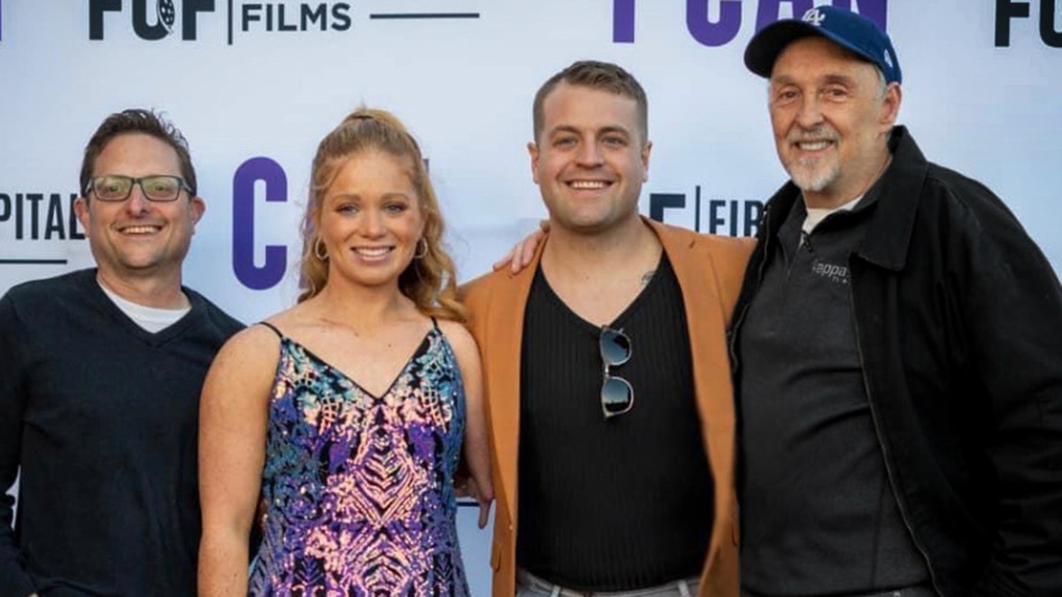 Paul Long, Katelyn Pavey, Brad J. Silverman and Tyler Sansom at "I Can" screening