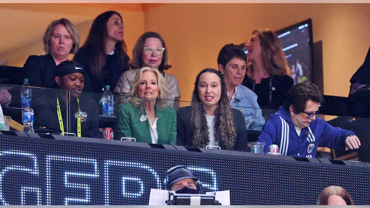 Jill Biden watches LSU-Iowa