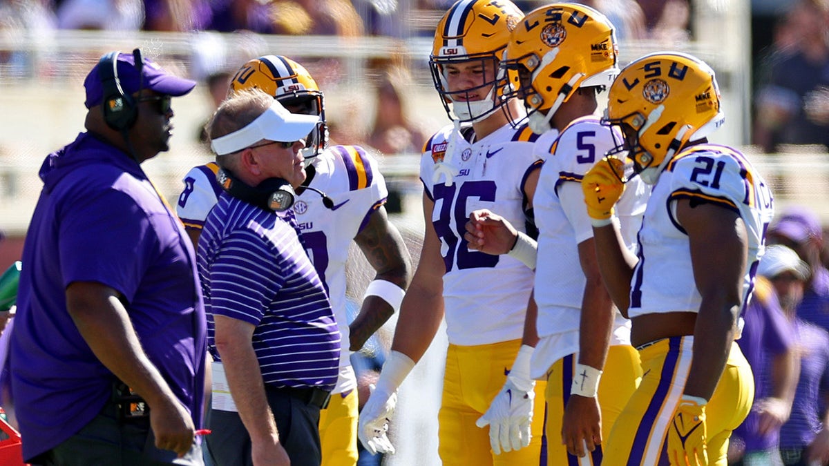 LSU players in Camping World Bowl